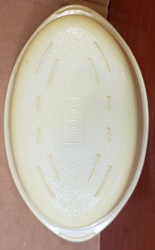 Vintage Glasbake Oval Casserole Dish With Lid J-235 15 Yellow 1 qt (PLEASE READ) - Picture 5 of 8