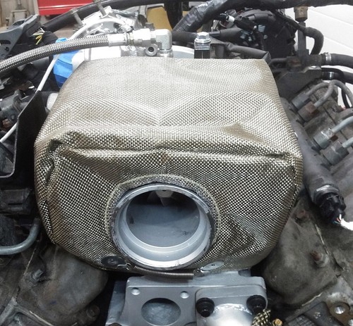 Cubierta de protección térmica manta turbina turbo para 6,6 L LLY/LBZ/LMM/LML 2005-16 Duramax - Imagen 5 de 5