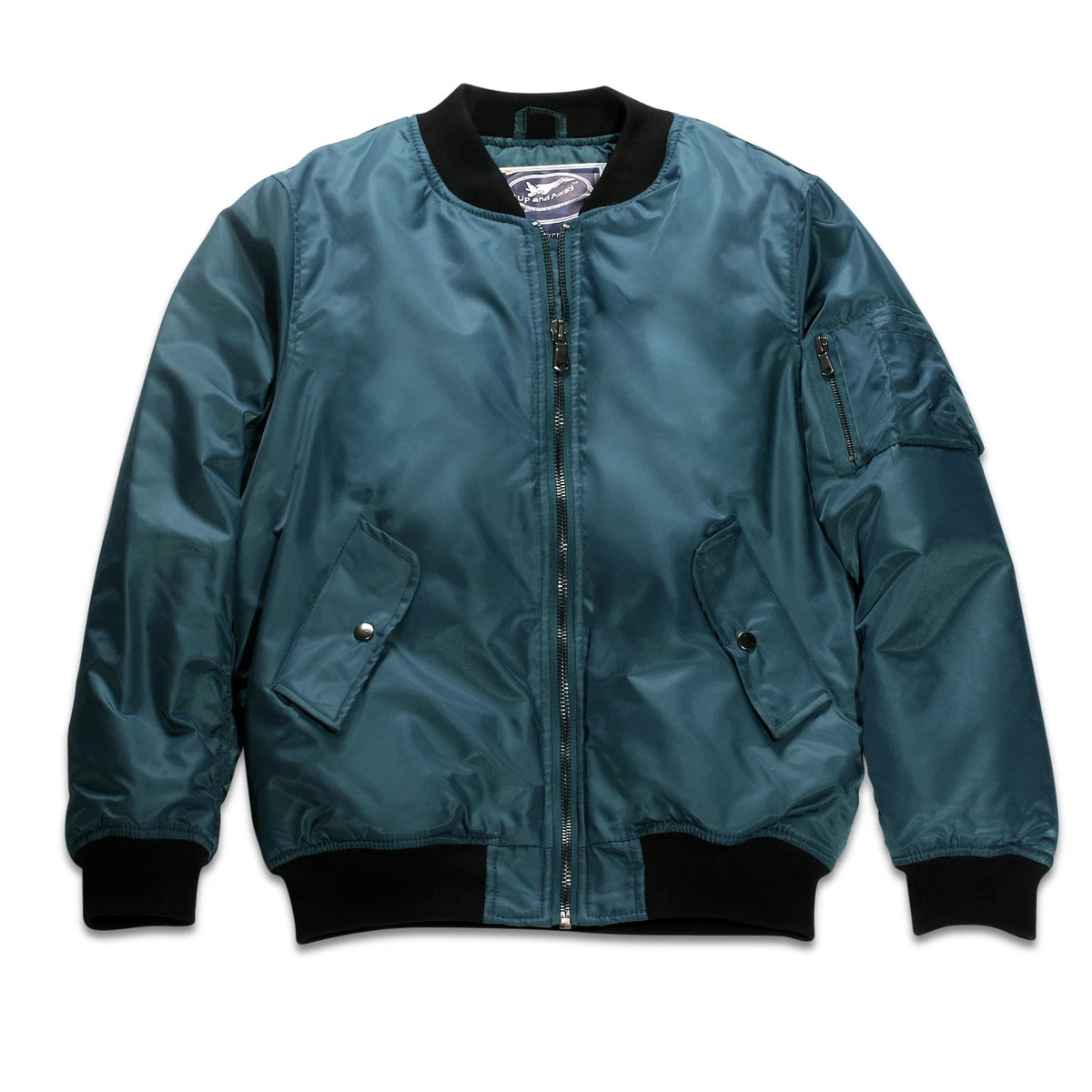 Petrol blue bomber best sale jacket