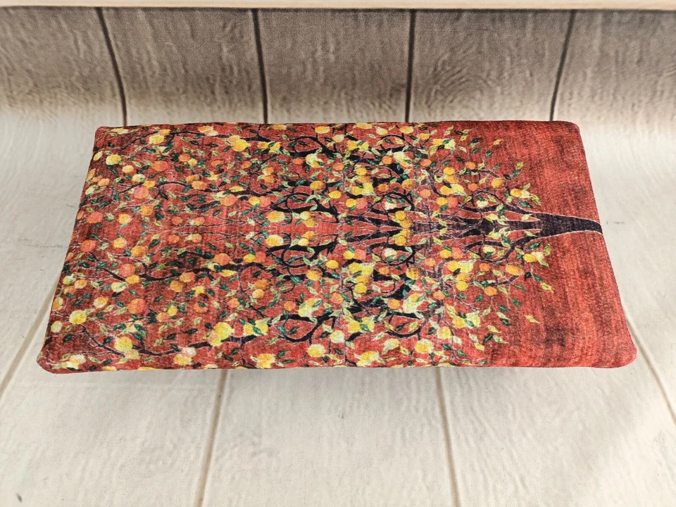 Short stool Office supplie Bed stepstool Artisan furniture Upholstered footstool - Image 3 of 4