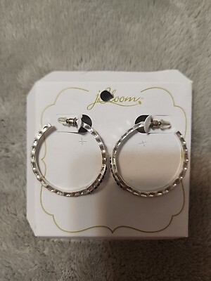 J Bloom Earrings Silvet Tone D20