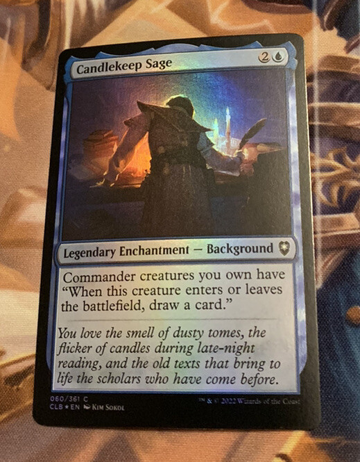FOIL 4x MTG Candlekeep Sage NM Commander Baldur's Gate Blue Common Pauper Edh eBay