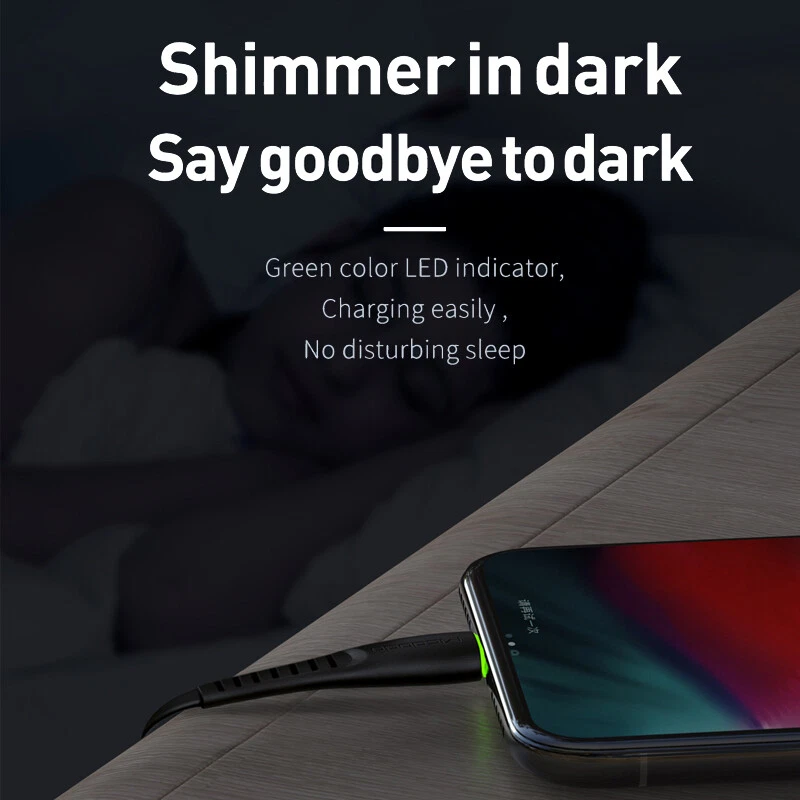 Mcdodo USB for iPhone Type C Flat Cable Indicator LED Light Fast Charge Data - Image 2 of 4