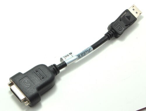 HP P/N: 481409-002 DisplayPort (DP) To DVI Adapter Cable HP Rev.F BizLink 1237 - Picture 1 of 6
