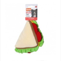 Hundespielzeug,PlüSch,Sandwich,Kauspielzeug,Karlie,Appotieren,Squeeker,Brot,Neu