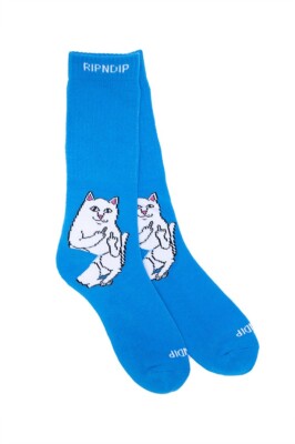 RIPNDIP Lord Nermal Socken Cobalt Blue / Socken 1 Paar (2 Stück) unisex one size