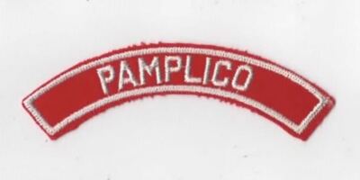 Red & White Community Strips PAMPLICO WHT Bdr. [RW-617]