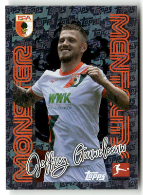 Topps Bundesliga Sticker 2025-26 No 18 Geffrey Gouweleeuw Monster Mentality Holo