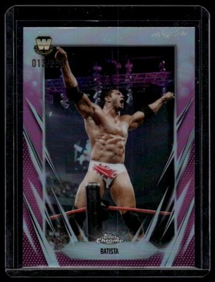 2026 Topps Chrome WWE #99 Batista Magenta /250