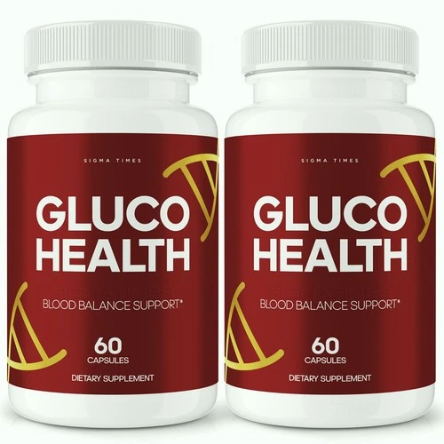 Gluco Health Capsules – GlucoHealth Balance & Blood Support Supplement - 2 Pack