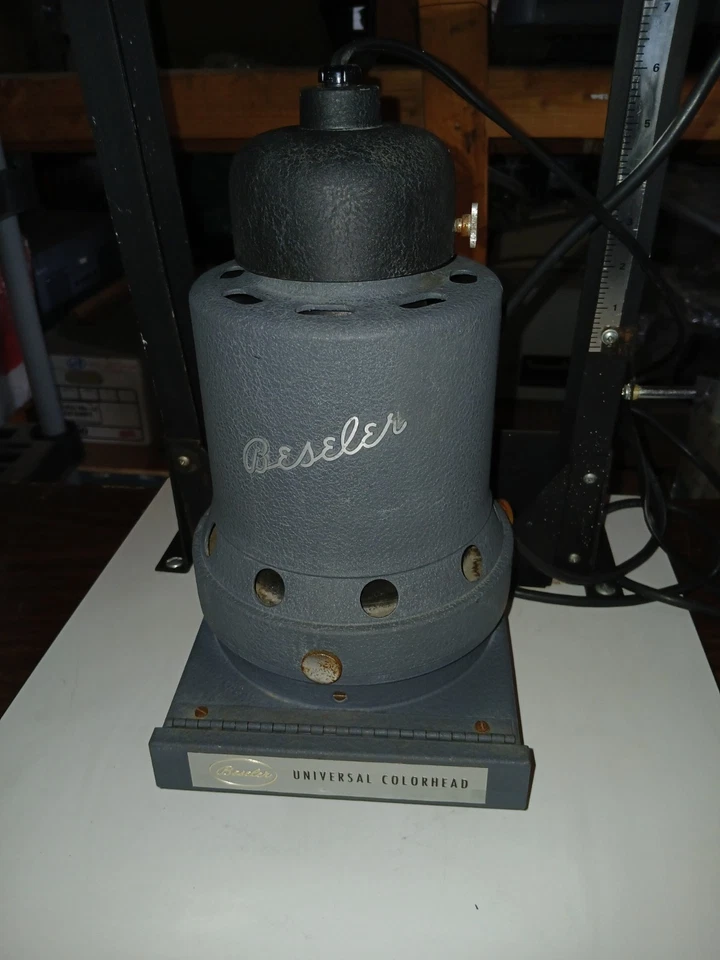 Lámpara de cabezal condensador Beseler 45 m + bombilla de 100 vatios + ¡FILTRO UV y marco probado! Foto 4 de 4