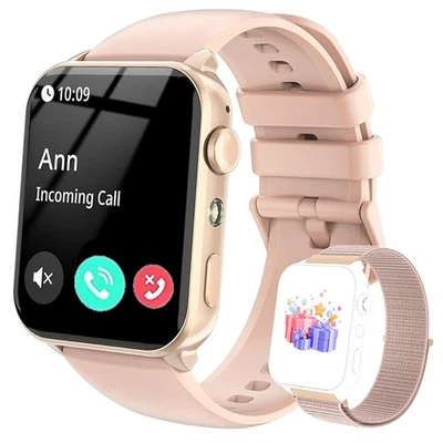 IOWODO Smart Watch Women Android Ladies Fitness Bluetooth Call Watch for iPhone Samsung