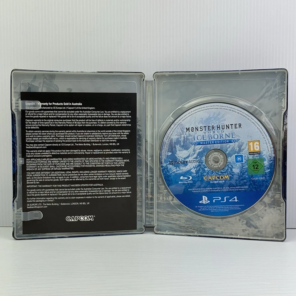 Monster Hunter World: Iceborne Master Edition Steelbook PS4 AUS Game (Disc VGC) - Image 3 of 4
