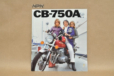 #ad Vintage 1976 Honda CB750 A Motorcycle Brochure OEM Dealer Stamp Specs $10.99