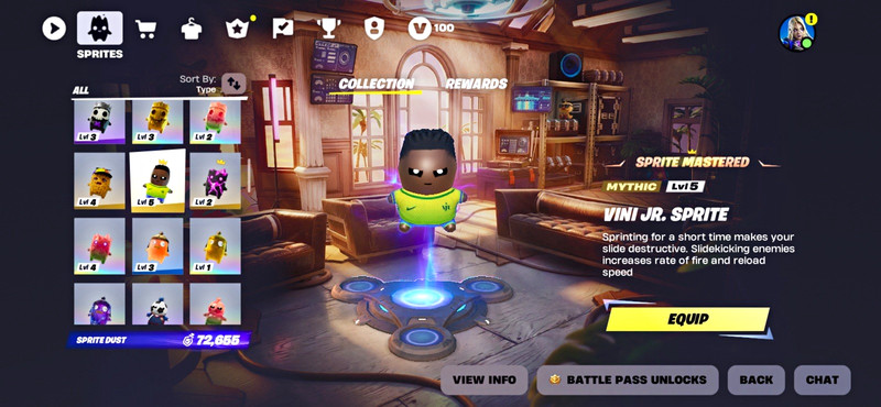 Vini Jr Sprite Mastered In-Game Character Unlock Reward Screenshot /TRADE/