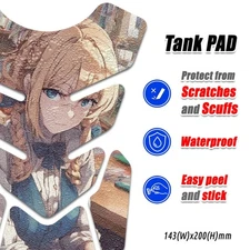 Fish Bone Tank Pad Anti Slip Protector Sticker TP111 3601430 anime girl braided