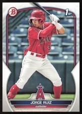2023 Bowman Prospects Jorge Ruiz #BP-123 Los Angeles Angels