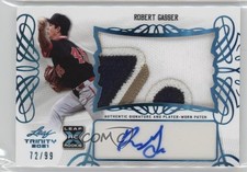 2021 Leaf Trinity Patch Platinum /99 Robert Gasser #PA-RG2 Patch Auto 1bi0