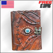 Leather Journal Hocus Pocus Blank Spell Book of Shadows Halloween Decorations
