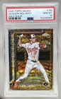 Jackson Holliday 2025 Topps Chrome Gilded #189 Gold Wave Refractor /75 PSA 10