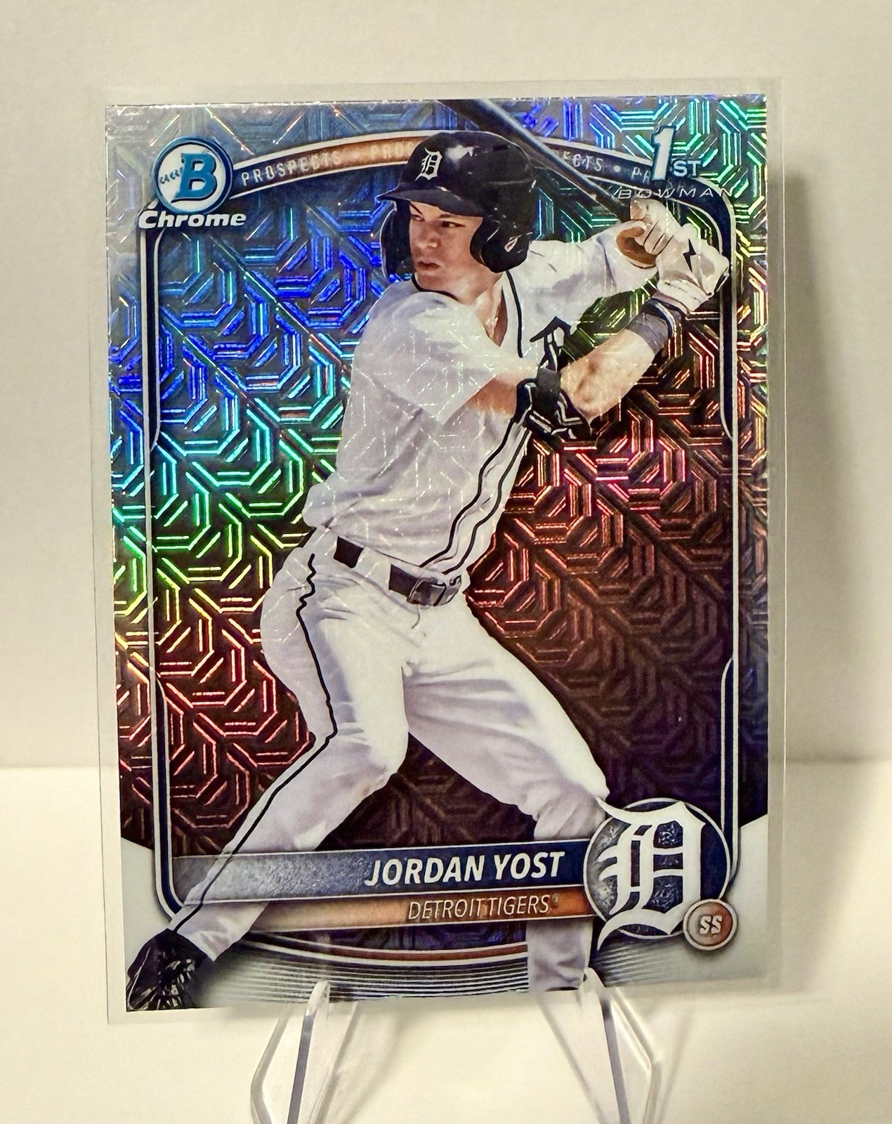 2025 Bowman Draft - Chrome Jordan Yost #BDC-162 Mojo Refractor (RC)