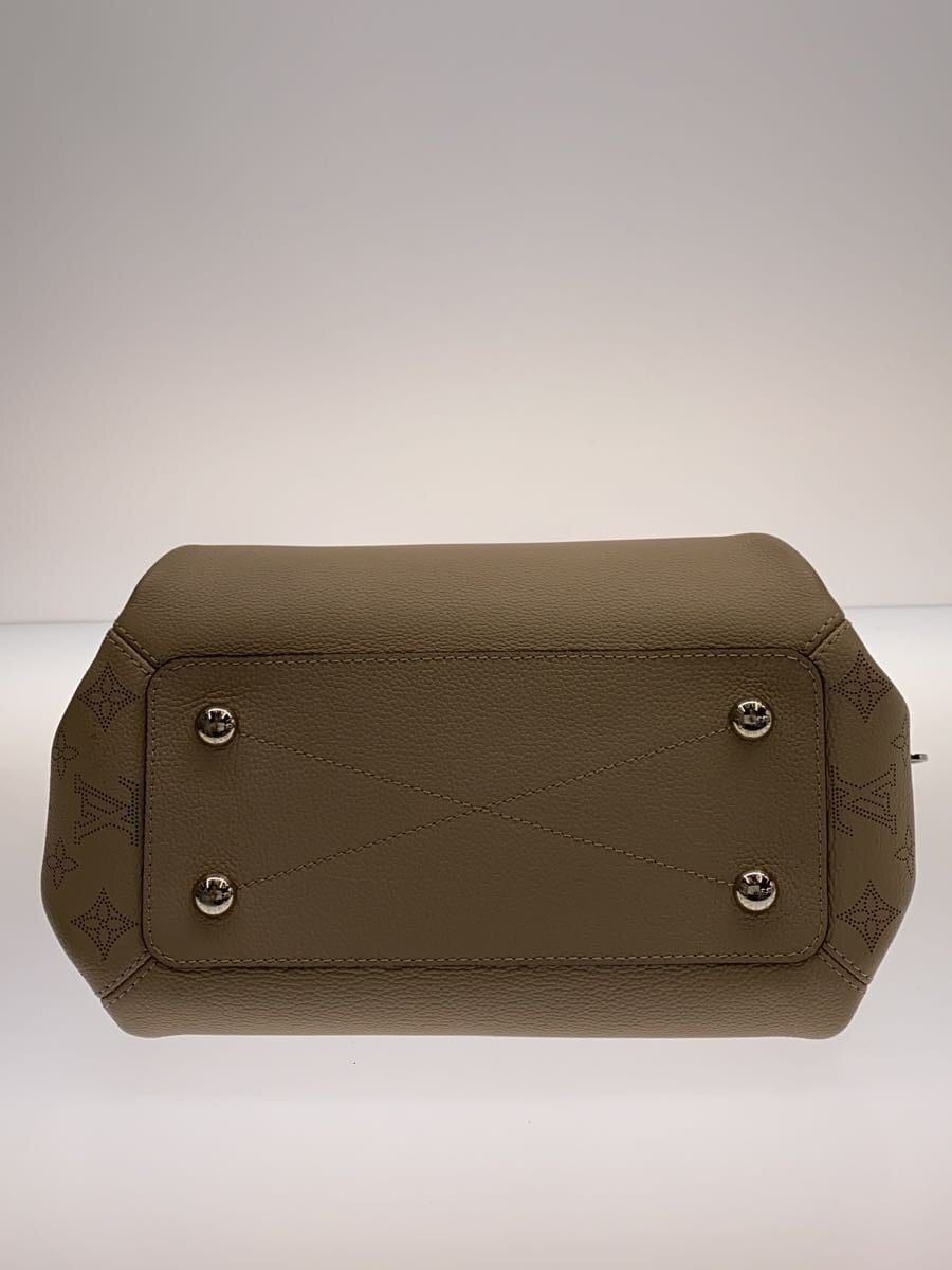 LOUIS VUITTON Handbag Hume Amahina Leather BEG Used image 4