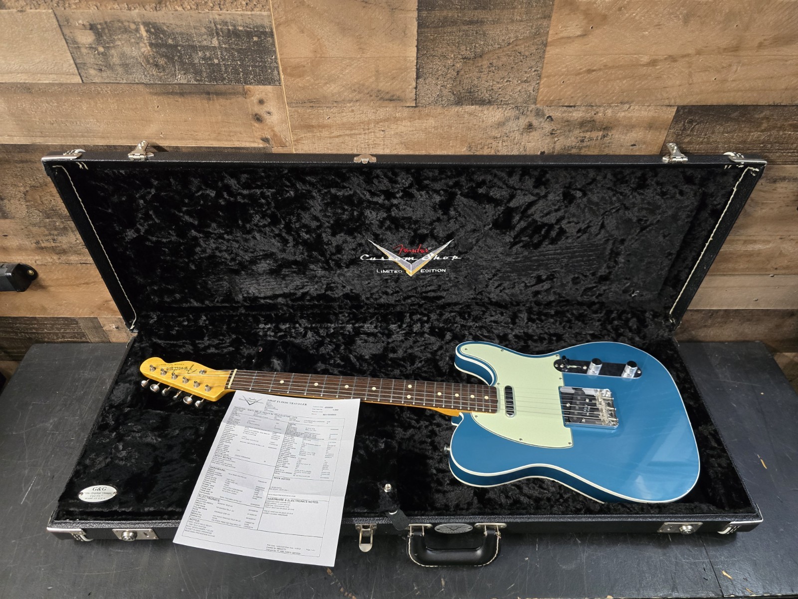 2020 Fender Custom Shop Wildwood 10 1962 Telecaster Custom Ocean Turquoise 7 lb