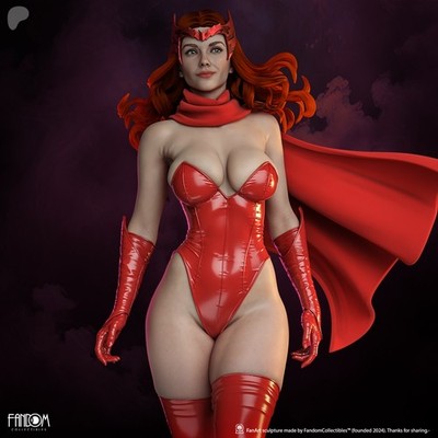 Scarlet Witch 1:6 Scale Resin Sculpture 3D 16K Printed Figure by Fandom