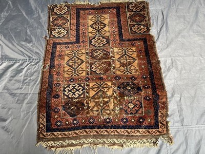 COLLECTORS' ITEM Antique Above 100 Year Old Natural Vegetable Dye Kowdani Prayer