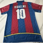 Barcelona Riquelme #10 Signed Soccer Jersey Autographed Original