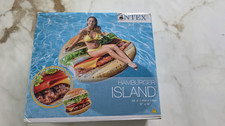 Intex Hamburger Island Inflatable Pool Float 1.45m Novelty Burger NEW Unopened