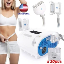 2 Handles Cold Freezing Beauty Machine for Body Massage Double Chin Removal Spa