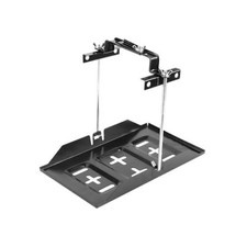Car Battery Hold Down Tray Kit, Metal Corrosion-Resistant Storage Battery 19cm