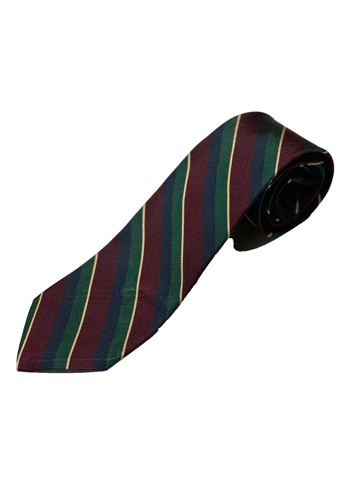 Vintage Brooks Brothers Makers Tie All Silk Striped Blue Red 3.25 x 56 Repp UK