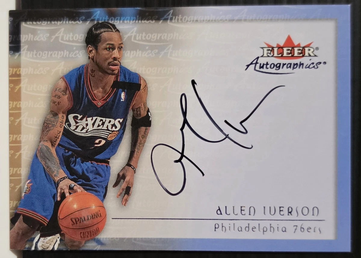 その他 2000 Fleer Allen Iverson Autographics Allen Iverson Philadelphia 76ers Autographed 2000 Fleer
