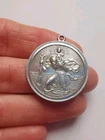 Vintage Sterling Silver St Christopher Pendant *No Bail* R20JY
