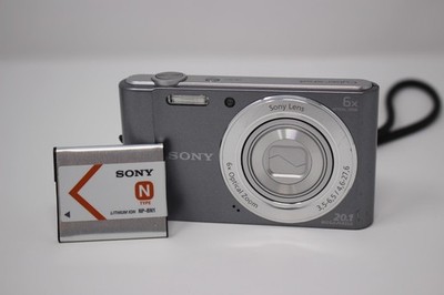 Sony Cyber-Shot DSC-W810 20.1 MP 6x Optical Zoom Grey W/ Battery Tested READ!
