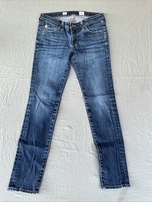 AG Adriano Goldschmied Prima Denim Skinny Jeans Women s Size 28RMed/Dark Rinse