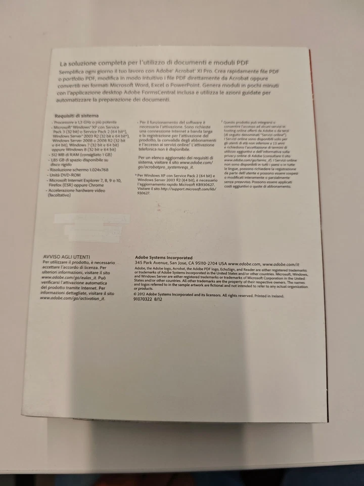 Adobe Acrobat XI Professional - DVD e seriale - LICENZA ILLIMITATA - Immagine 4 di 4