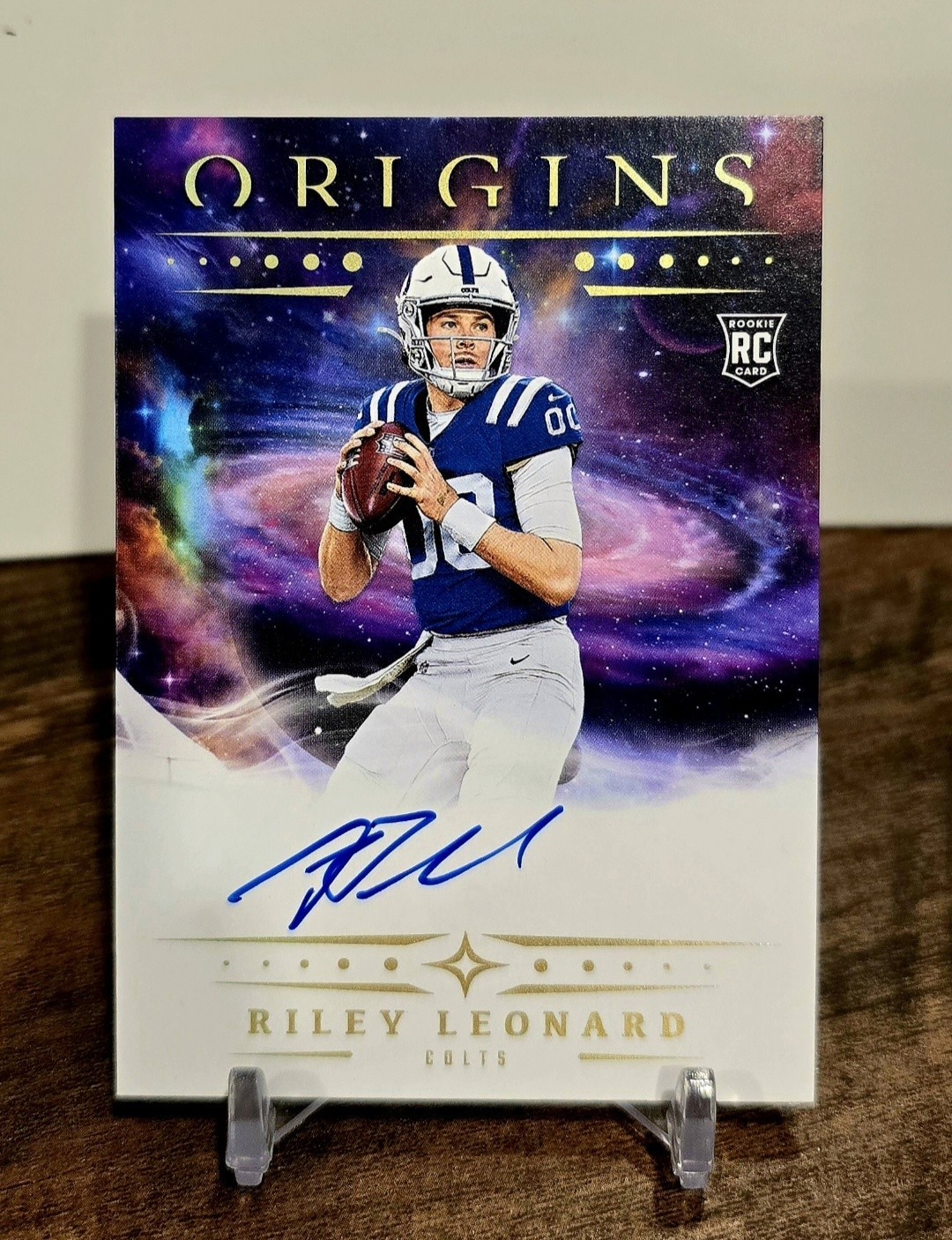 2025 PANINI ORIGINS #RA-RLE RILEY LEONARD ROOKIE RC ON CARD AUTO AUTOGRAPH