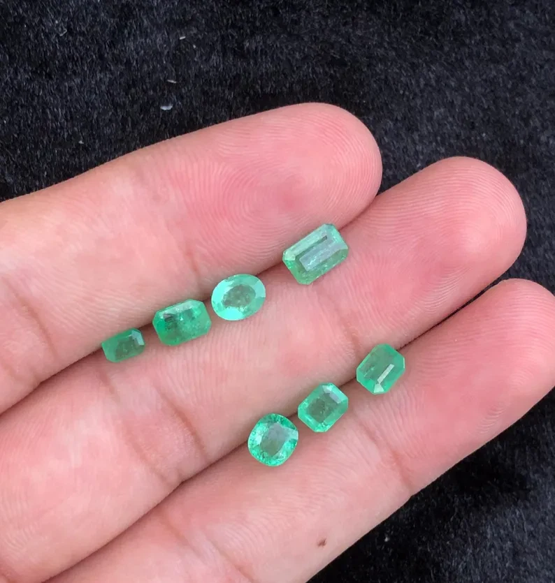 Natural Green Emerald from Zambia Mixed Cut 4.15Cts - Image 4 of 4
