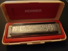 Marine Band Made By M. Hohner Germany N  1896 Harmonica With Case Vintage