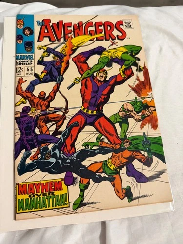 The Avengers #55 NM to NM+ 1st app Ultron Vintage Marvel 1968