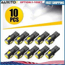 Auxito T10 Led License Plate Light Bulb Bright White 168 2825 194 Canbus 10-100x Auxito T10 Led License Plate Light Bulb Bright White 168 2825 194 Canbus 10-100x
