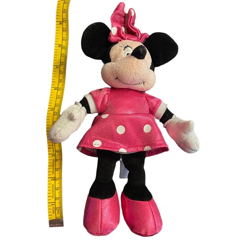 Vestido y arco TY Minnie Mouse rosa brillante de 8 pulgadas frijol juguete de felpa - Imagen 5 de 5