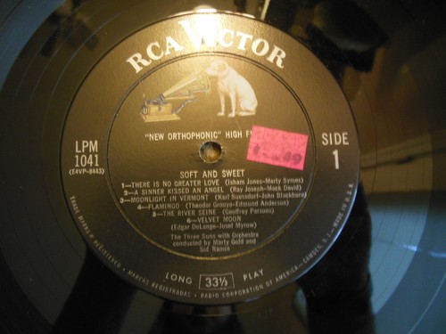 Soft and Sweet The Three Suns RCA Victor Vinyl LP Album Record #209 - Picture 5 of 5