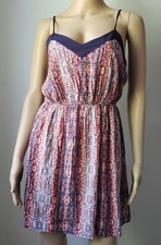 Forever 21 Women Light Casual Tank Vacation Dress Multicolor 100 % Rayon size S