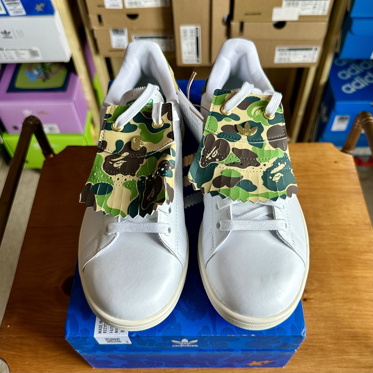UK 6 - Adidas Stan Smith x Bape Golf - 30th Anniversary
