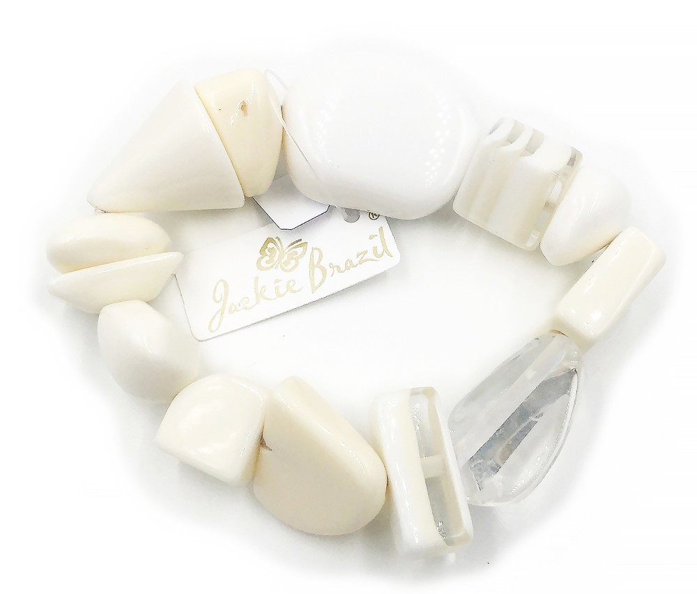 New Rio White Bracelet by Jackie Brazil Straight from Brazil
