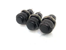 3 Green Aircraft Instrument Panel Warning Indicator Lights, Dialco, Push To Test